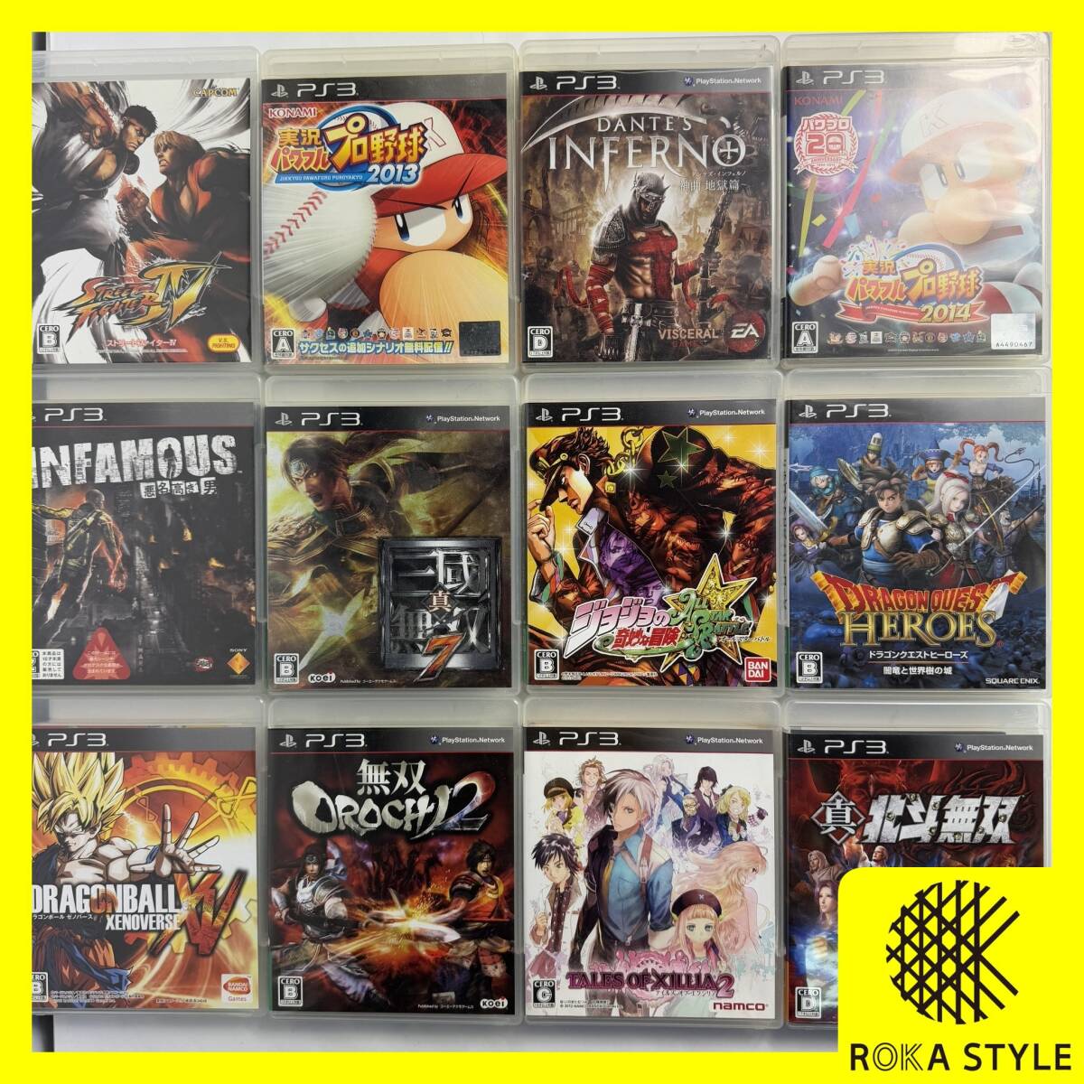 PS3 12本 まとめ INFAMOUS ドラゴンクエストヒーローズ パワプロ ジョジョ ゲームソフト ジャンク 動作未確認 長期保管品 F3PS312a R71110拍卖