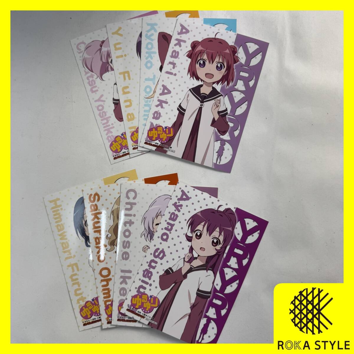 ゆるゆり イラストカード 8枚セット ゲーマーズ GAMERS 購入特典 非売品 ごらく部 生徒会 なもり 一迅社 YRYR 長期保管品 B1j R71113拍卖