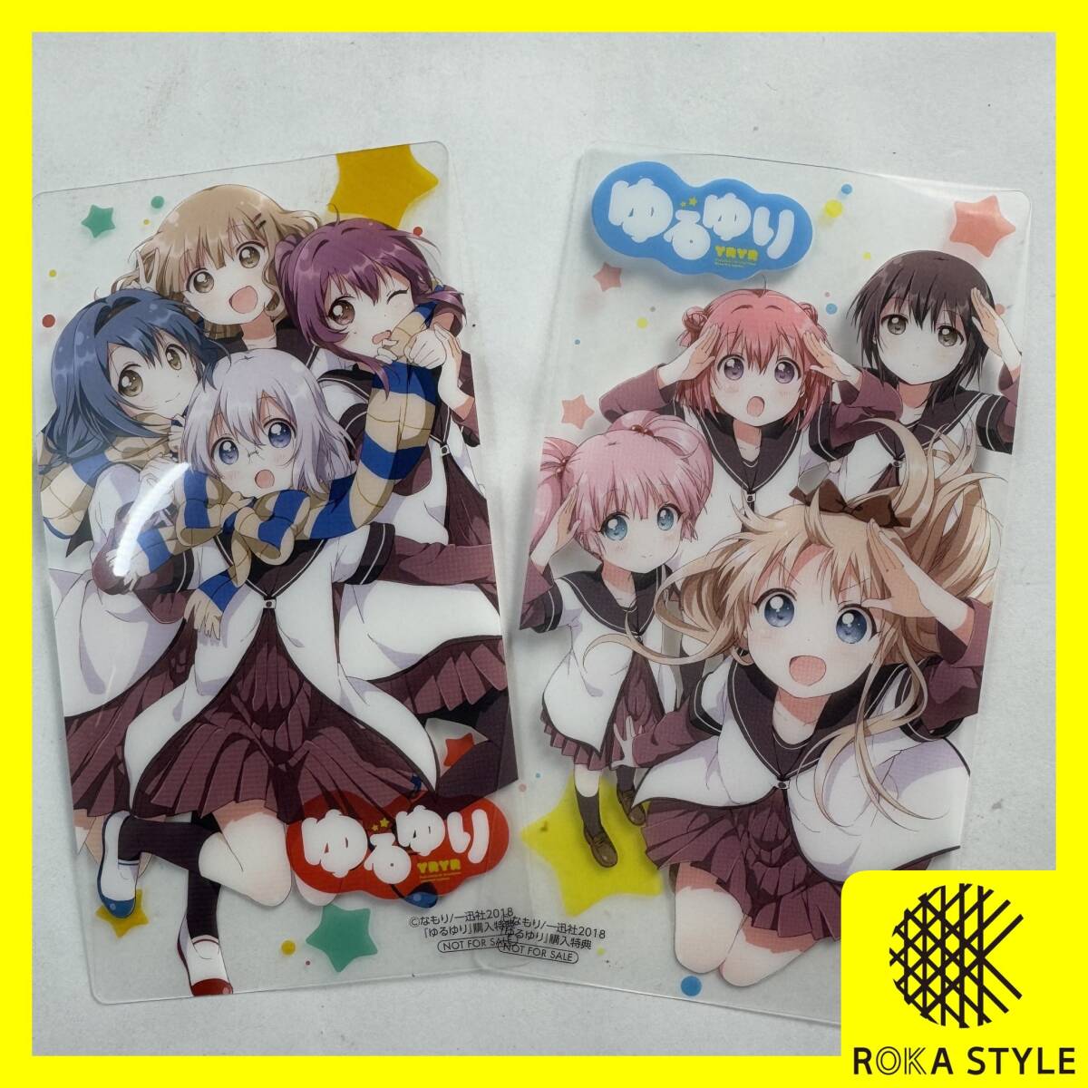 ゆるゆり クリアカード イラストカード 2枚セット ごらく部 生徒会 購入特典 非売品 なもり 一迅社 YRYR 長期保管品 B1l R71114拍卖