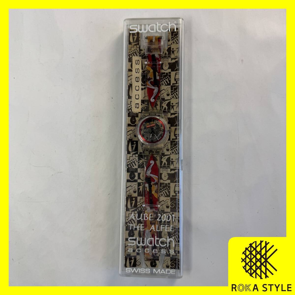 THE ALFEE AUBE2001 ライブチケット腕時計 Swatch スウォッチ スイス製 メンズ レディース 動作未確認 長期保管品 A3 R71117拍卖