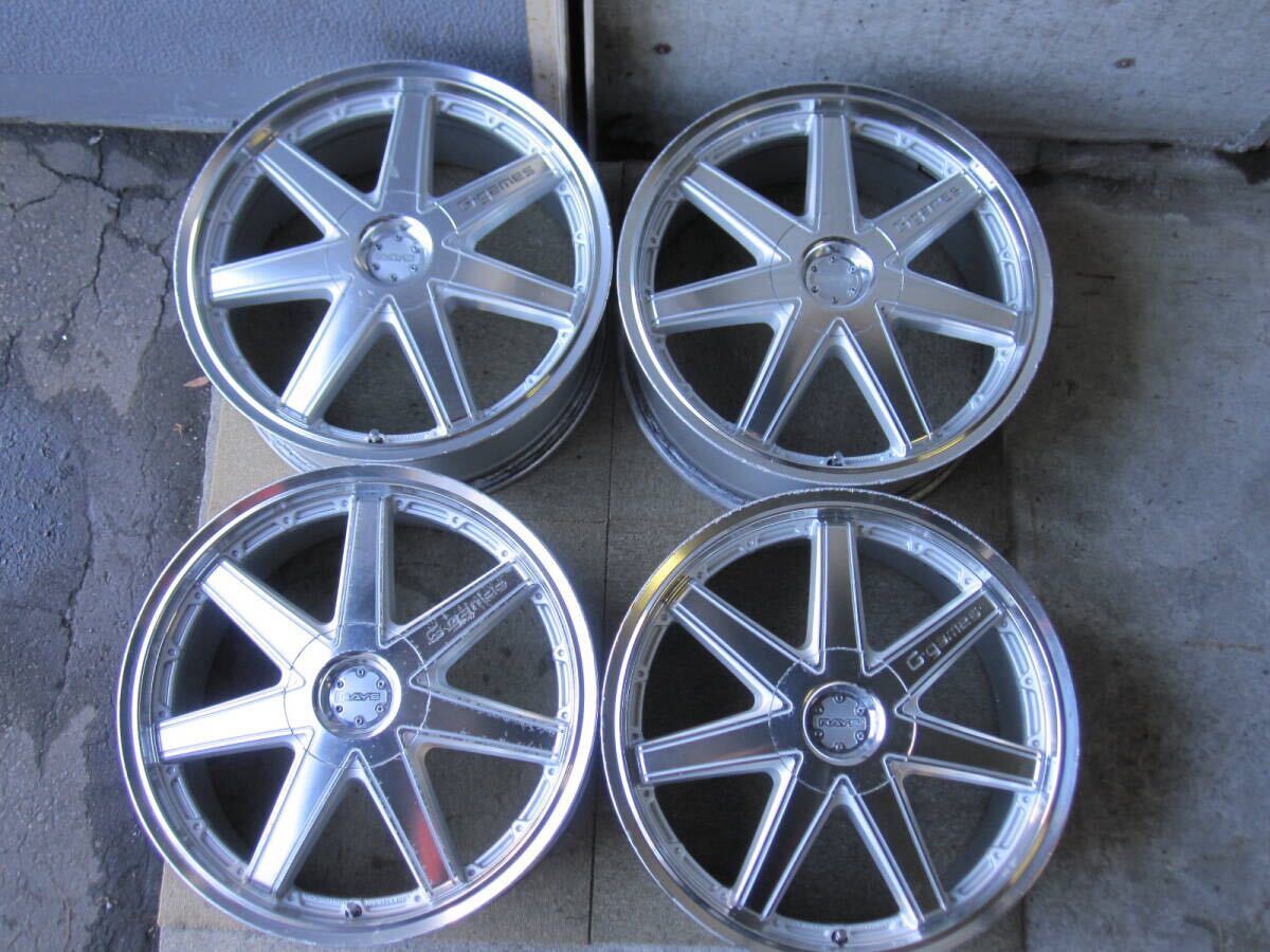 RAYS レイズ G-games 77F 18インチ アルミホイール 18X7.5J +42 4H 5H マルチ 100 札幌 手渡無料 プリウス 86 BRZ インプレッサ レガシィ 拍卖