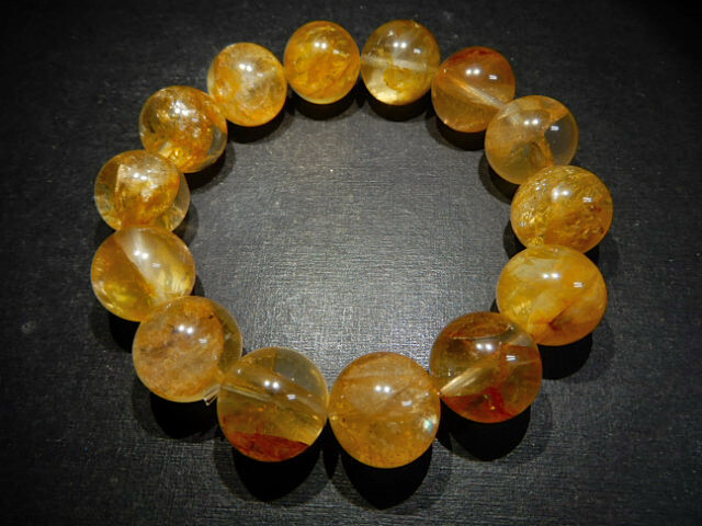 高級天然水晶BD7652最上級 マニカラン ゴールドフラワーファントム 16.5mm透明大粒超人気お勧め拍卖