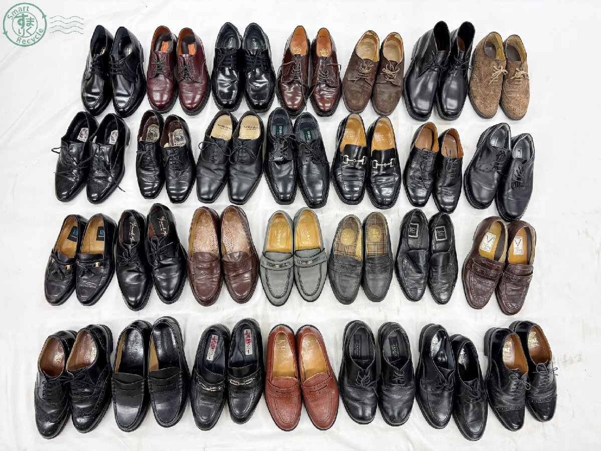 2BK0103356 ▲ ビジネスシューズ 靴 25点以上まとめ YSL バーバリー Dior リーガル marelli 他 メンズ シューズ 革靴 紳士靴 中古 同梱不拍卖
