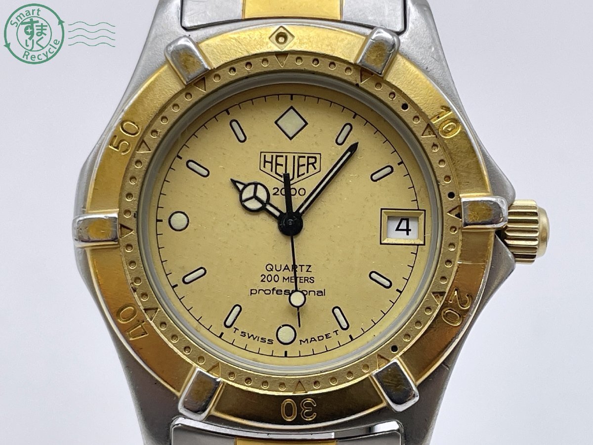 BK0607173 △TAG HEUER タグホイヤー 200M 964.013 クォーツ アナログ ラウンド メンズ 腕時計 3針 デイト ヴィンテージ 中古拍卖