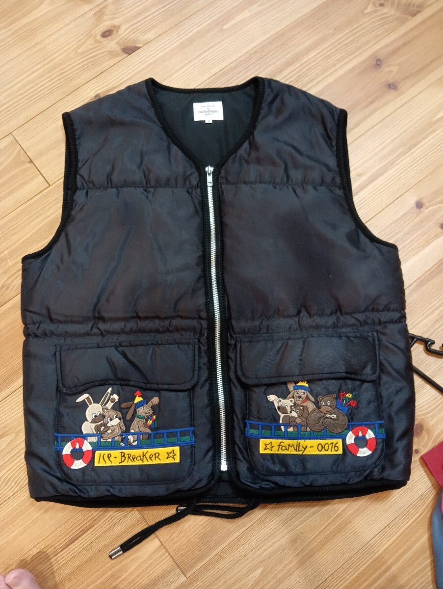 ☆美品☆CASTELBAJAC sport カステルバジャックスポーツ ダウンベスト 黒 サイズ2 Mサイズ ベスト アウトドア拍卖