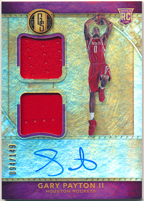 Gary Payton 2016-17 Panini Gold Standard RC Rookie Jersey Auto 149枚限定 直書き 直筆サイン ルーキーオート ゲイリー・ペイトン2世拍卖