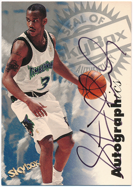 Stephon Marbury NBA 1997-98 Skybox Autographics Signature Auto 直書き 直筆サイン オート ステフォン・マーブリー拍卖
