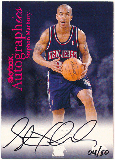 Stephon Marbury NBA 1999-00 Skybox Autographics Century Marks Auto 50枚限定 直書き 直筆サイン オート ステフォン・マーブリー拍卖