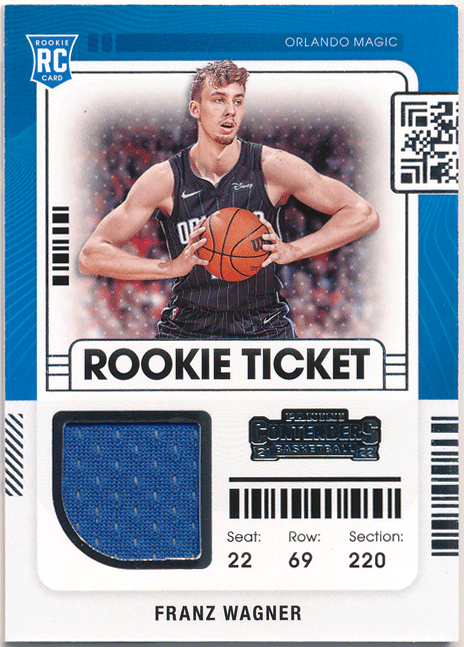 ☆ Franz Wagner NBA 2021-22 Panini Contenders RC Rookie Ticket Jersey ルーキー ジャージカード フランツ・ワグナー拍卖