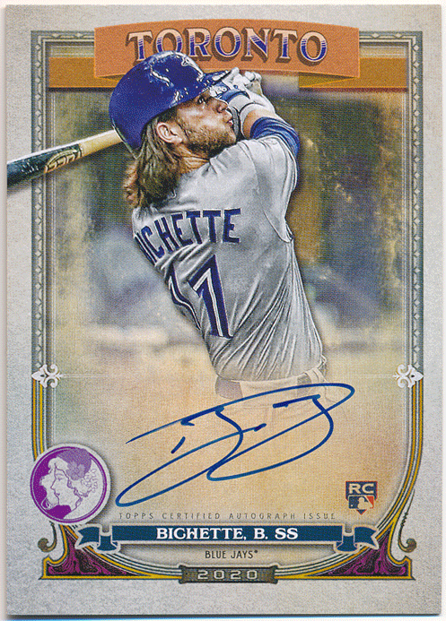 Bo Bichette MLB 2020 Topps Gypsy Queen RC Rookie GQ Logo Swap Auto 99枚限定 直書き 直筆サイン ルーキーオート ボー・ビシェット拍卖