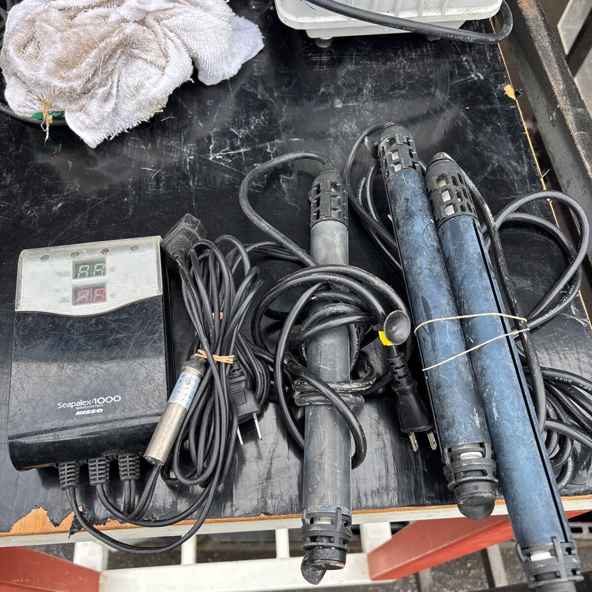 ニッソー シーパレックス1000 サーモスタット 500wヒーター3つ付き サーボシステム 水槽 アクリル水槽拍卖