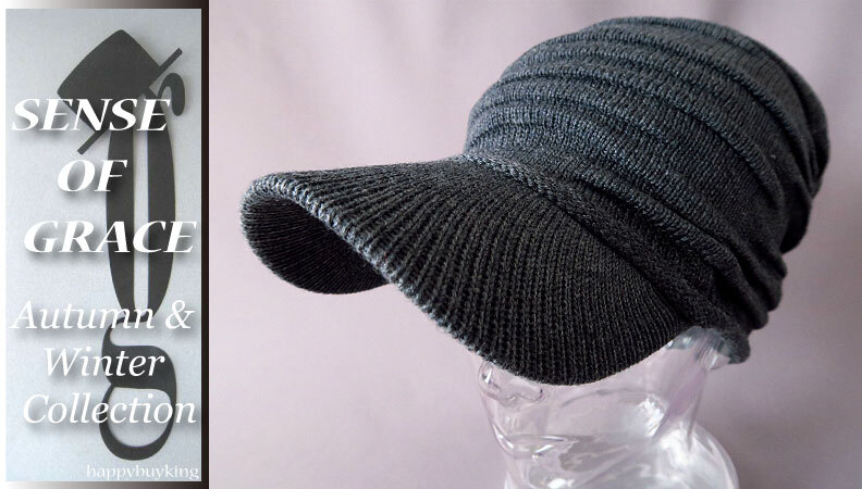 graceグレース★つば付タック編みニットキャスケット【CG】新品 大きいサイズも 男女兼用 つば付ニットキャップ 送料無料拍卖