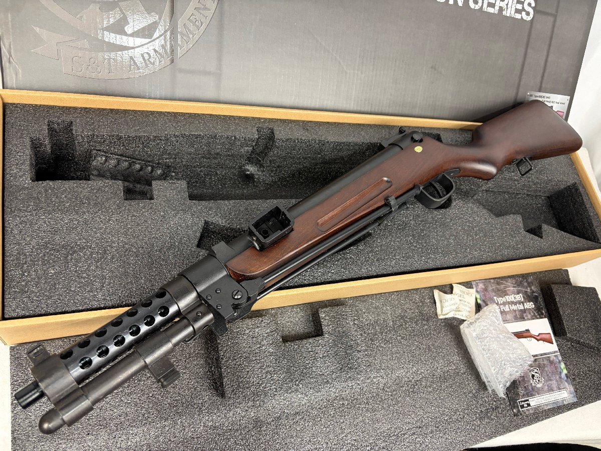 【B品】S&T 一〇〇式機関短銃(改修三型) フルメタル電動ガン リアルウッド(STAEG116BRW)8239拍卖