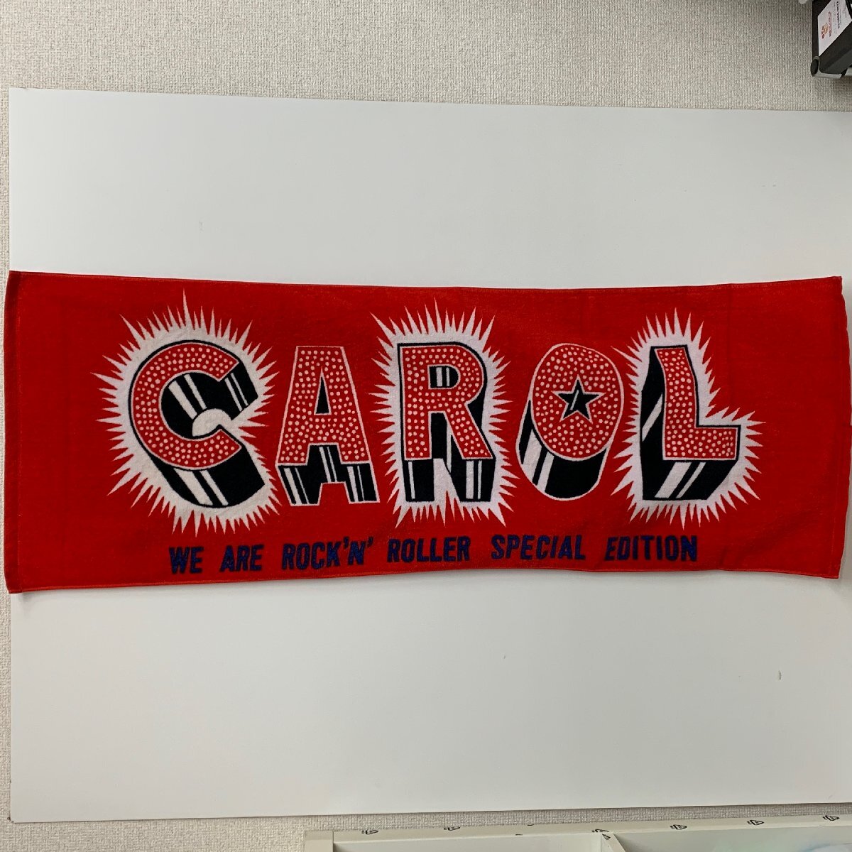 【CAROLグッズ】バンドタオル フェイスタオル キャロル フィルムコンサート 《長期保管品/美品》矢沢永吉 YAZAWA バンドグッズ 〇拍卖