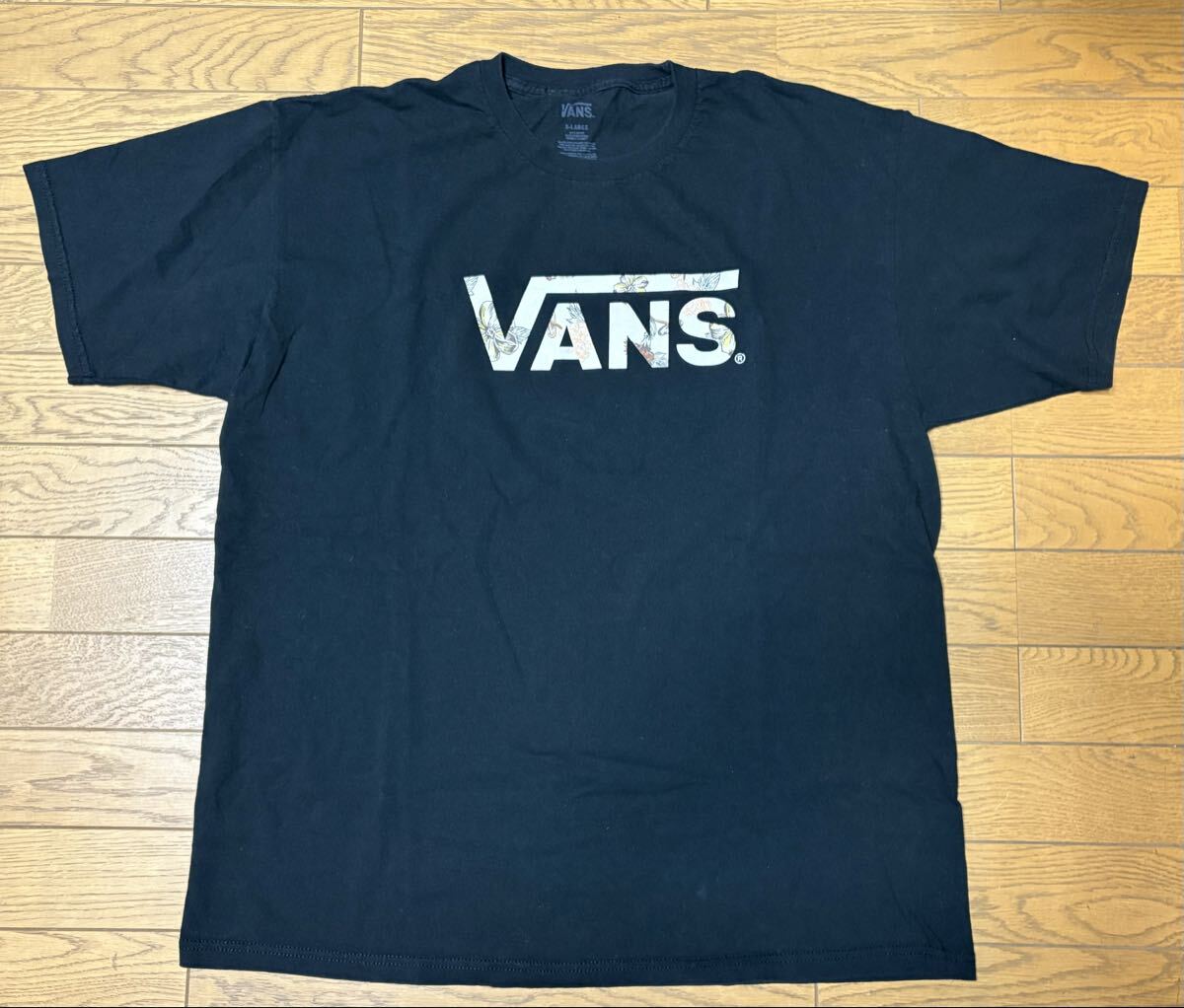 VANS MEN’S SHORT SLEEVE T-SHIRTS size-XL(着丈76身幅61) 中古(美品) 送料無料 NCNR拍卖