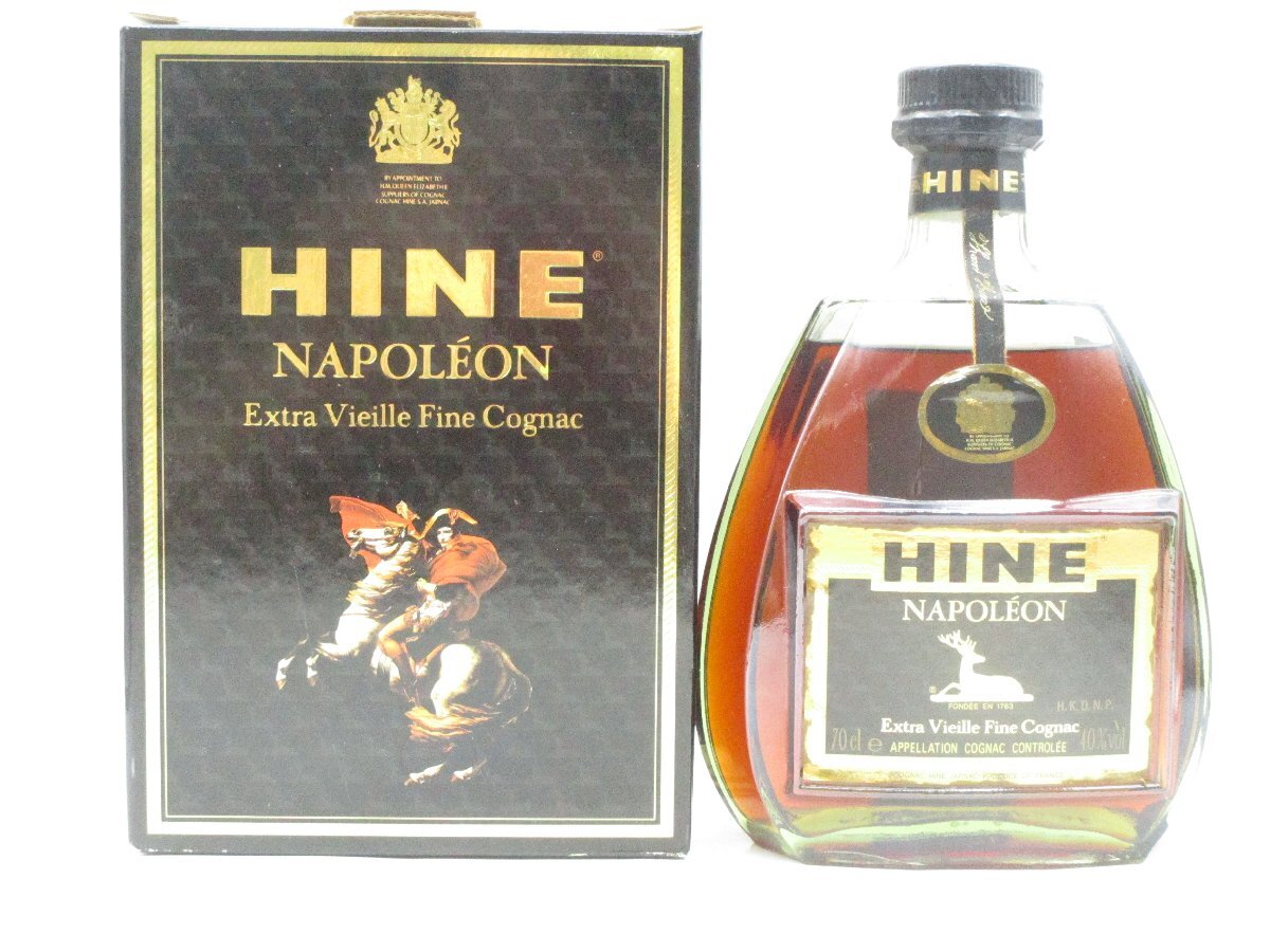 同梱不可 1円~HINE NAPOLEON Extra Vieille ハイン ナポレオン エクストラ ヴィエイユ コニャックブランデー 箱入 700ml 40% Q027121拍卖