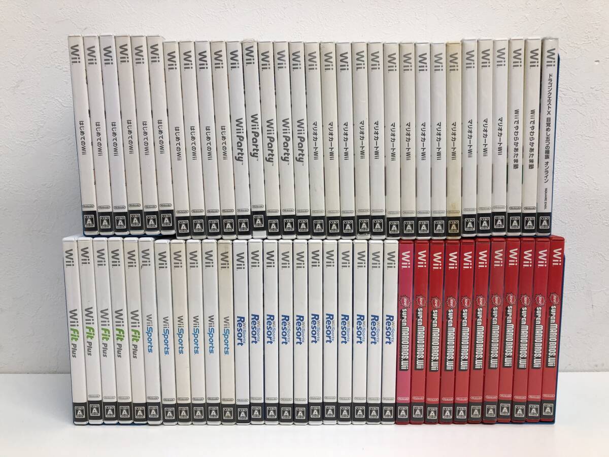 【在庫処分】 任天堂Wiiソフト マリオカート Wiiスポーツリゾート Wii Party 64本 大量まとめ (20251105)拍卖