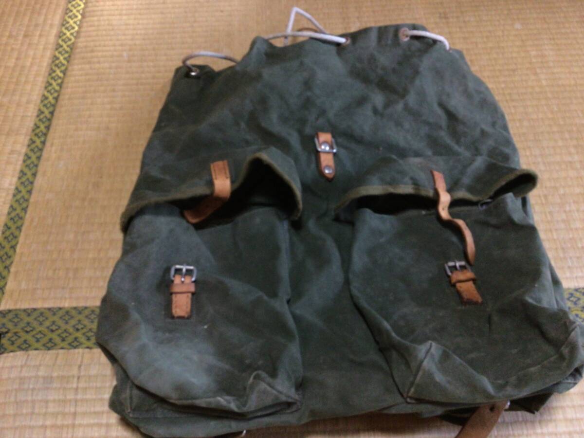 NO678、はなだの古布::大きなリック、雑嚢拍卖