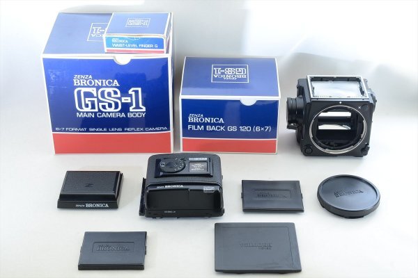 ブロニカ Bronica GS-1 ウエストレベルファインダー 6x7 120フィルムバック美品 6963#J拍卖