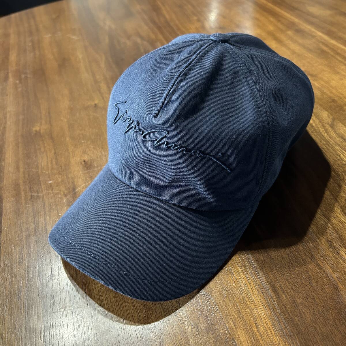 【中古品・美品】Giorgio Armani ジョルジオアルマーニ 帽子 ダークブルー Lサイズ拍卖
