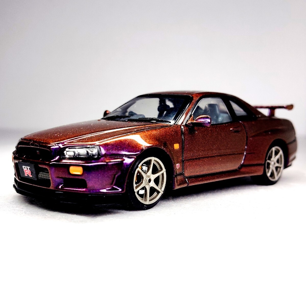 EBBRO 1/43 激レア エブロ マジョーラカラー 日産 スカイライン GTR R34 Vスペック JDM 走り屋 Rare Nissan Skyline GT-R 1円〜 103122拍卖