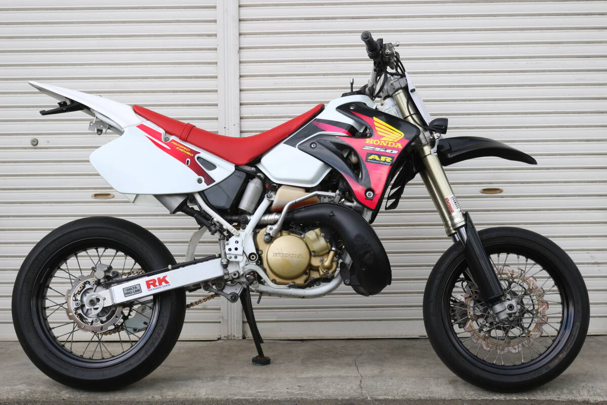 HONDA CRM250AR(MD32) 無限サイレンサー モタード仕様 カスタム ホワイト 綺麗 神奈川県 税込み 即決 追加画像あり拍卖