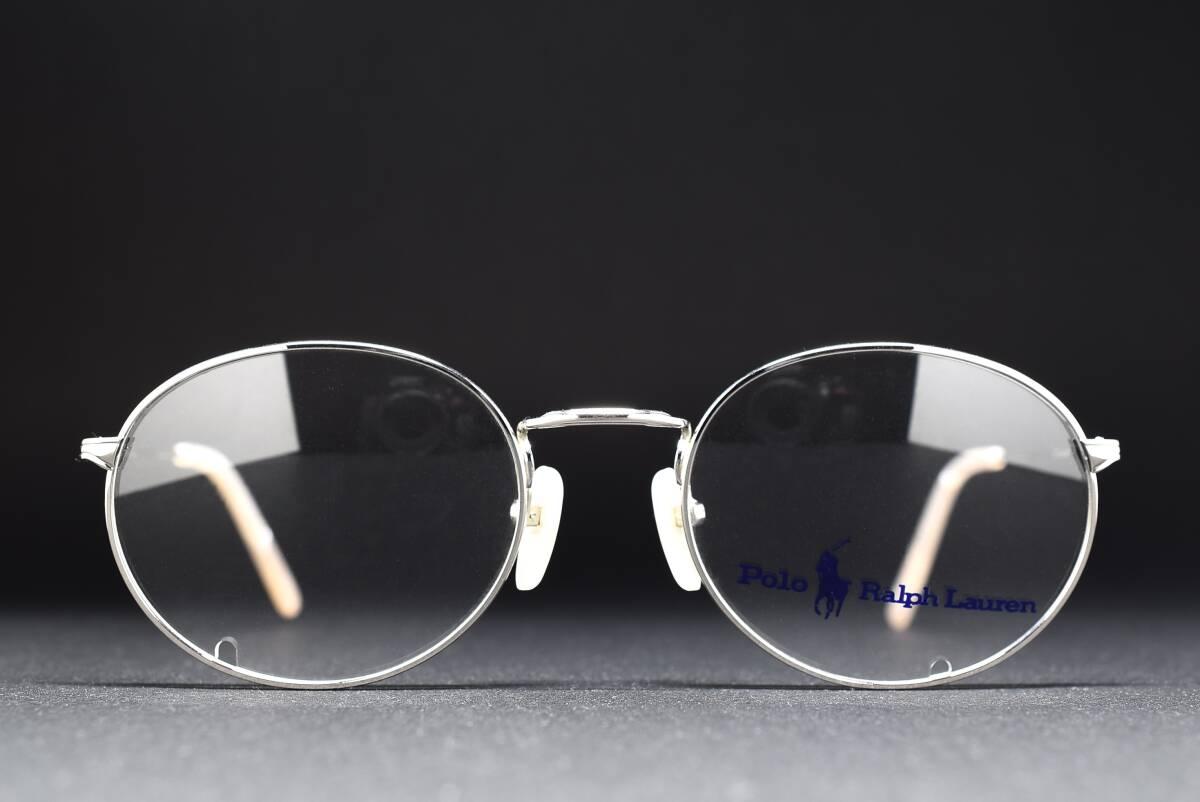 デッドストック Polo 15 by Ralph Lauren 52-20 フルリム オーバル ラウンド メガネ サングラス フレーム 日本製 ヴィンテージ シルバー拍卖