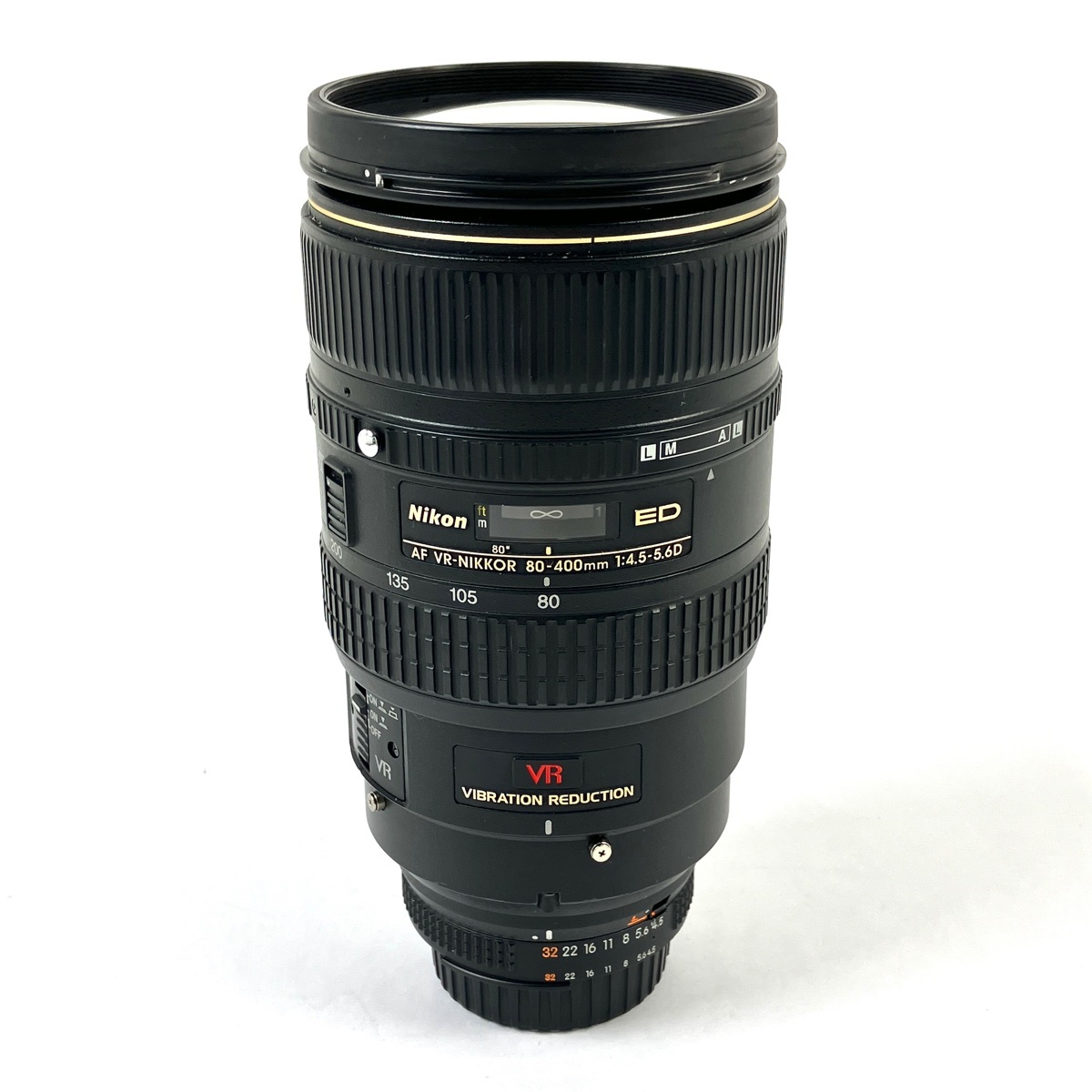 【1円】 ニコン Nikon AF VR-NIKKOR 80-400mm F4.5-5.6D ED 一眼カメラ用レンズ(オートフォーカス) 【中古】拍卖
