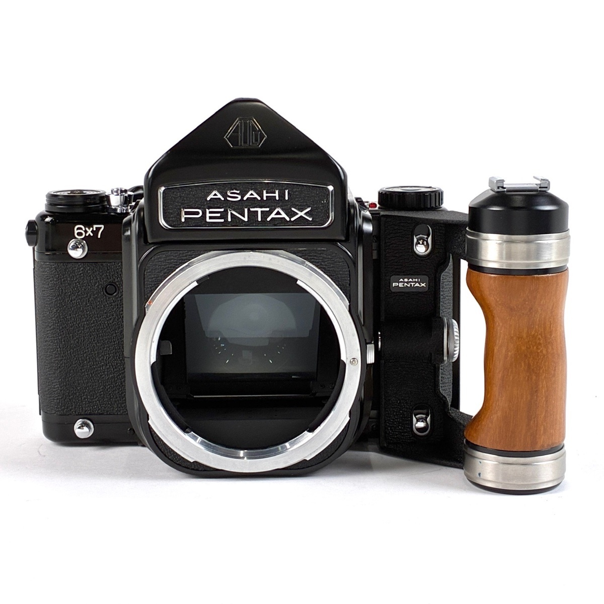 【1円】 ペンタックス PENTAX 6X7 ボディ ウッドグリップ付き 中判カメラ 【中古】拍卖