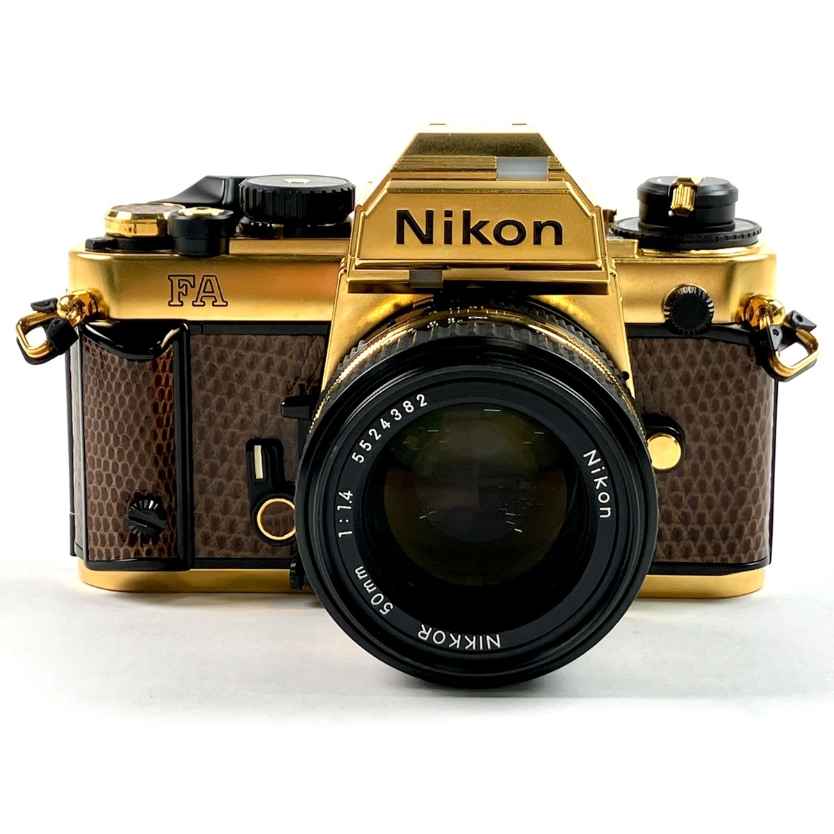 【1円】 ニコン Nikon FA + Ai-S NIKKOR 50mm F1.4 GRAND PRIX 84 ゴールド 限定 フィルム マニュアルフォーカス 一眼レフカメラ 【中古】拍卖