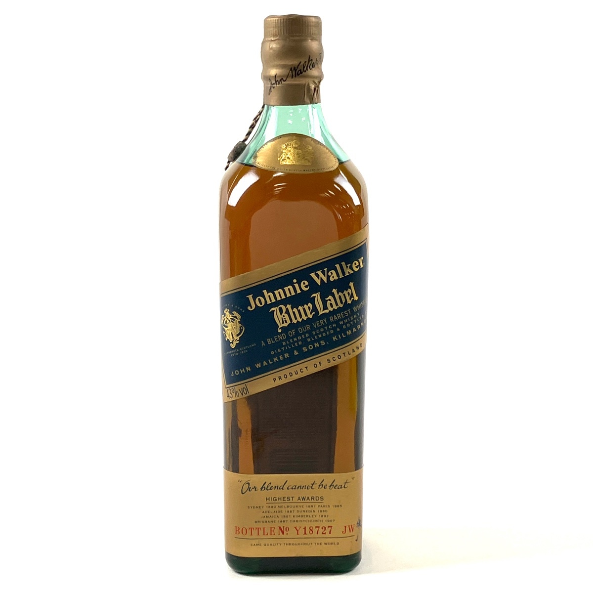 【1円】 ジョニーウォーカー JOHNNIE WALKER ブルーラベル 750ml スコッチウイスキー ブレンデッド 【古酒】拍卖