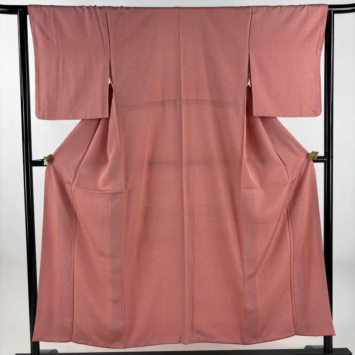 江戸小紋 身丈152cm 裄丈63cm S 袷 角通し ピンク 正絹 秀品 【中古】拍卖