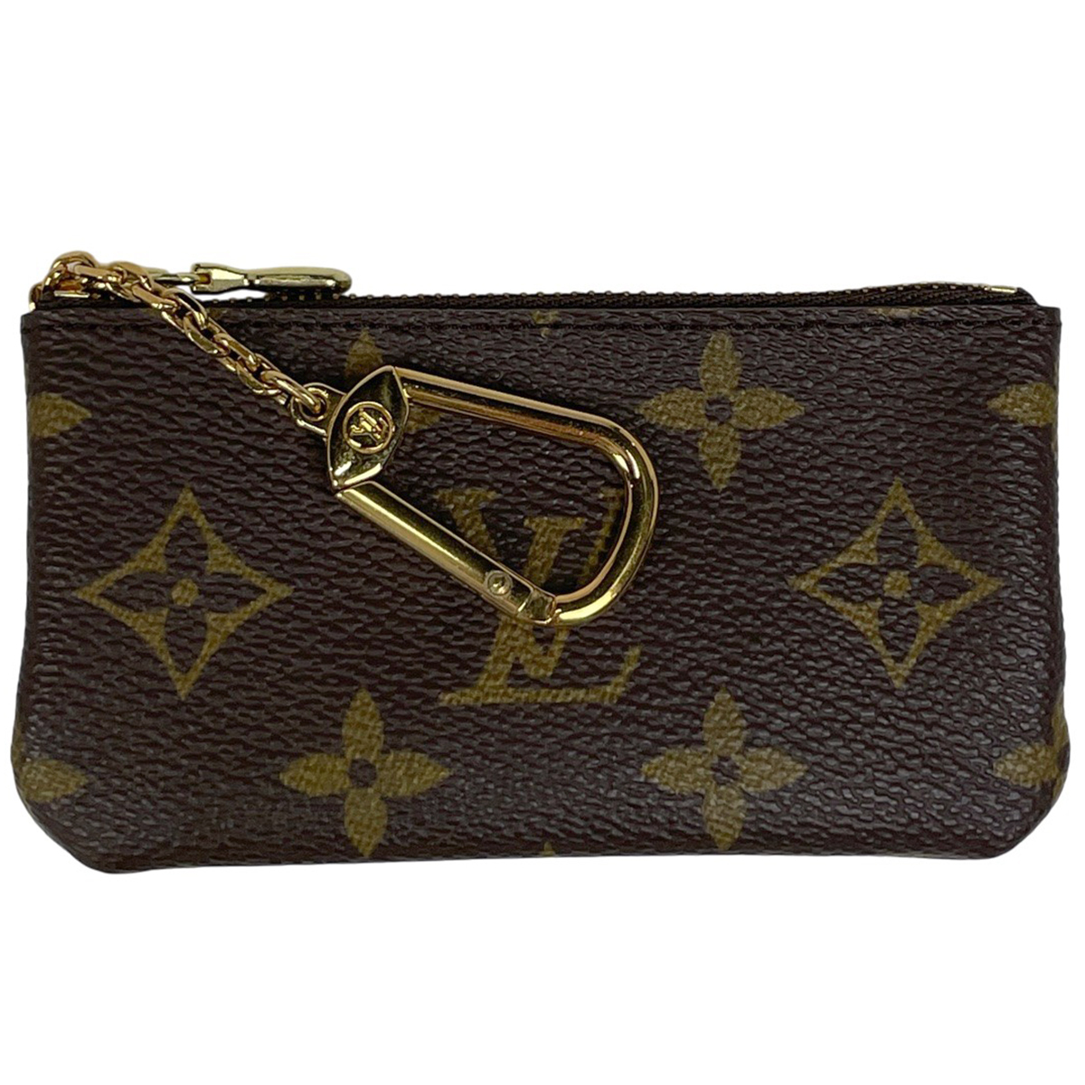 ルイ・ヴィトン Louis Vuitton ポシェット クレ 鍵入れ キーリング コインケース モノグラム ブラウン M62650 レディース 【中古】拍卖