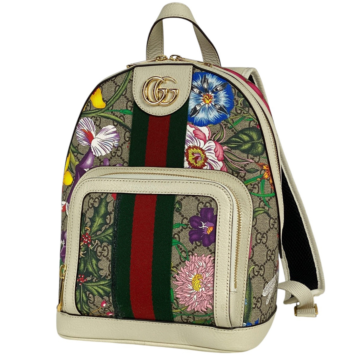 グッチ GUCCI オフィディア GGフローラ リュックサック シェリーライン ウェブ リュック GGスプリーム マルチカラー 547965 【中古】拍卖