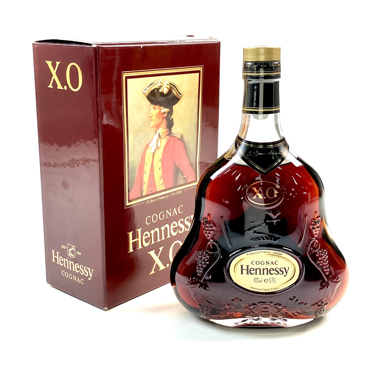 【1円】 ヘネシー Hennessy XO 金キャップ クリアボトル 700ml ブランデー コニャック 【古酒】拍卖