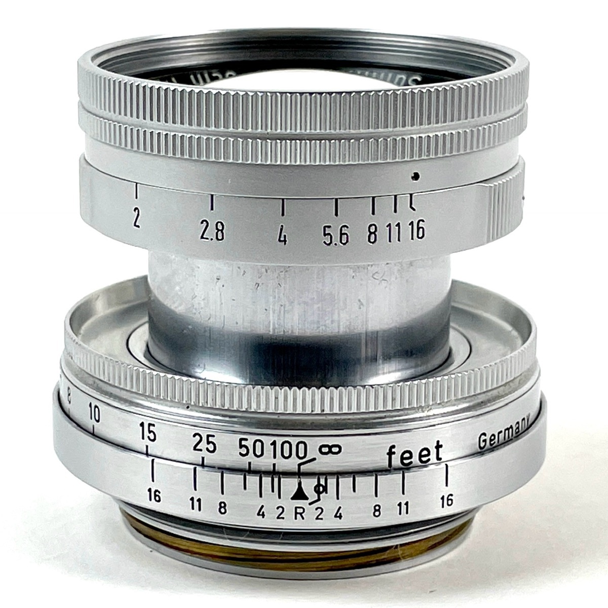 【1円】 ライカ LEICA SUMMICRON 50mm F2 ズミクロン 沈胴 Lマウント L39 レンジファインダーカメラ用レンズ 【中古】拍卖