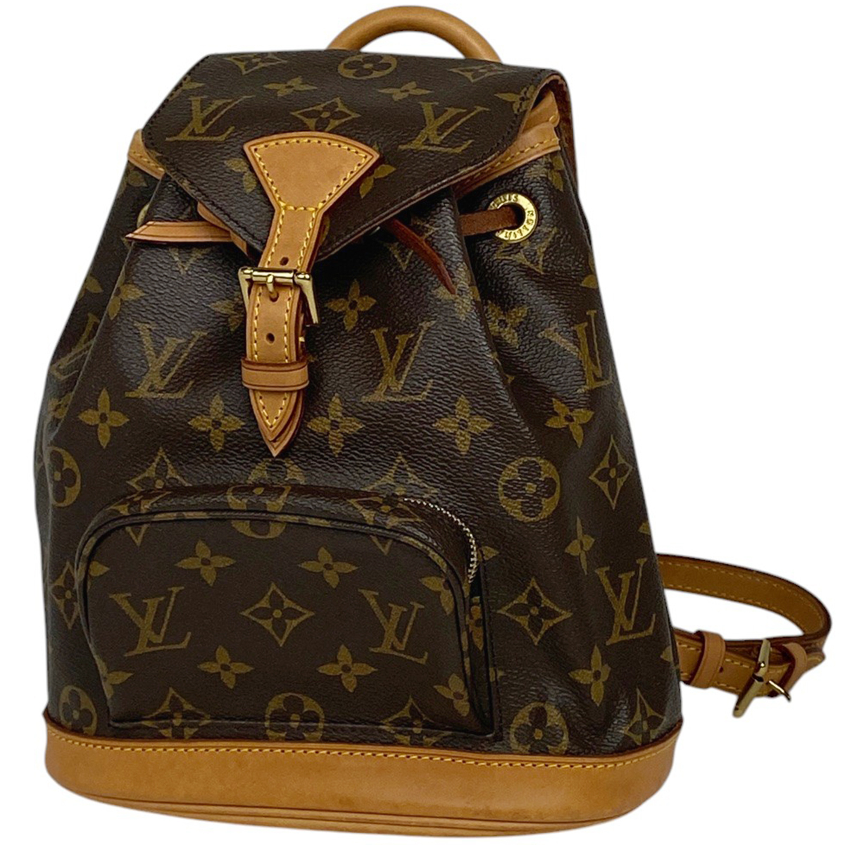 ルイ・ヴィトン Louis Vuitton モンスリ MM バックパック デイパック リュック モノグラム ブラウン M51136 レディース 【中古】拍卖
