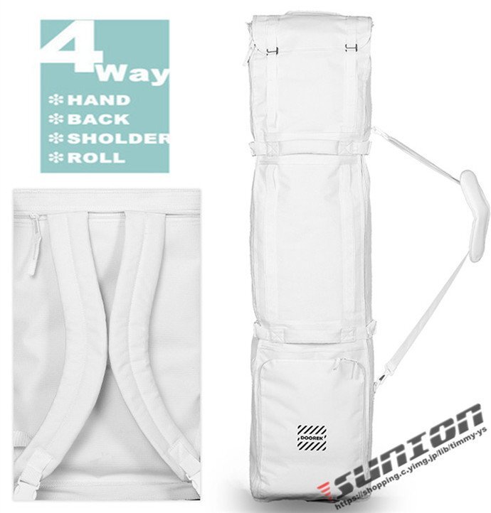 スノーボードケース キャスター 付き オールインワン 大容量収納 4WAY ボードケース スノーボード ウェア ボード ブーツ ゴ拍卖