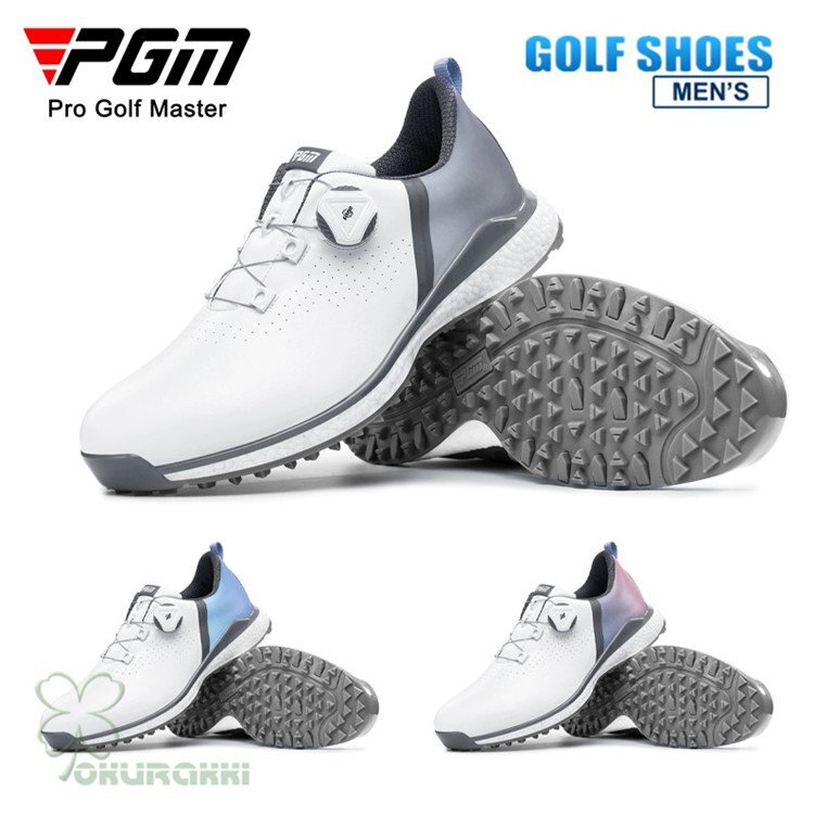 ゴルフ ゴルフシューズ 夏用 メッシュ通気 ダイヤル式 ソフトスパイク メンズ スパイクシューズ スニーカー 靴 紳士 防水 人工皮革拍卖