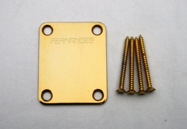 FERNANDES フェルナンデス ネックプレート 90年代以降 ゴールド 91年製FERNANDES FR-50XG拍卖