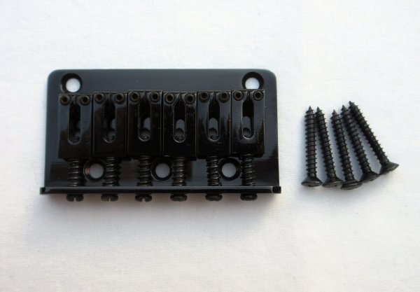 FERNANDES フェルナンデス 5点止め固定式ブリッジ 10.5mmピッチ 黒 2014年製FERNANDES TEJ-STD 2S拍卖