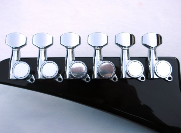 FERNANDES フェルナンデス GOTOH製6連ペグ ブランドプリント無しタイプ クローム 上物 85年製FERNANDES FJ-100S-PJ拍卖