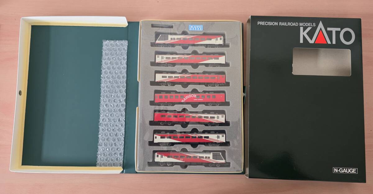 19148 KATO Nゲージ 10-306 スーパーエクスプレスレインボー 車両は目立ったキズ汚れなし プチプチで一巻きして発送拍卖