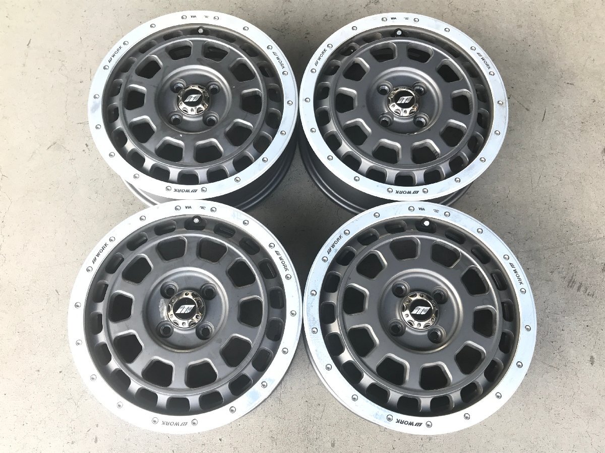 WORK ワーク CG-TG 15インチ 5J +45 PCD100 4本セット ◇0099三L107◇拍卖