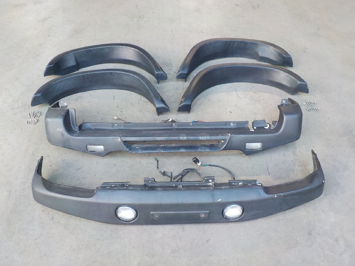 スズキ ジムニー JB23W 社外 FRP フロントバンパー リアバンパー オーバーフェンダー ジャンク品●25021786三P1●拍卖