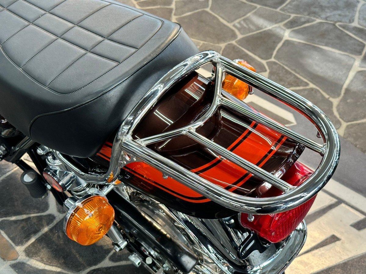 Z1 Z2 KZ900 KZ1000 エルキャリア【リアキャリア】クロームメッキ 新品 丸型Z系専用 Z750A4/A5拍卖