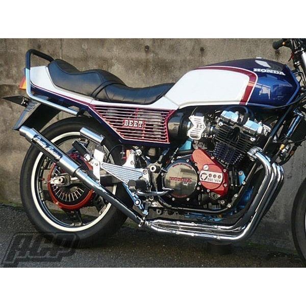 プリティー製 CBX400F 極 タイプ2 4-2-1 マフラー メッキ拍卖