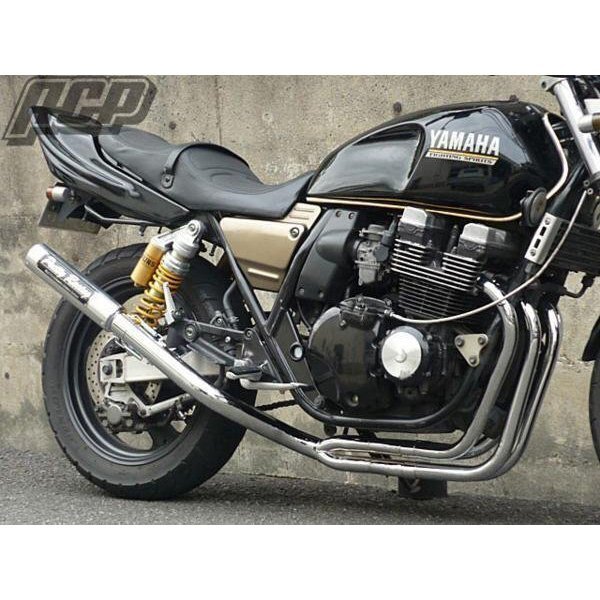 プリティー製 XJR400 4HM 流 タイプ2 4-2-1 マフラー メッキ拍卖
