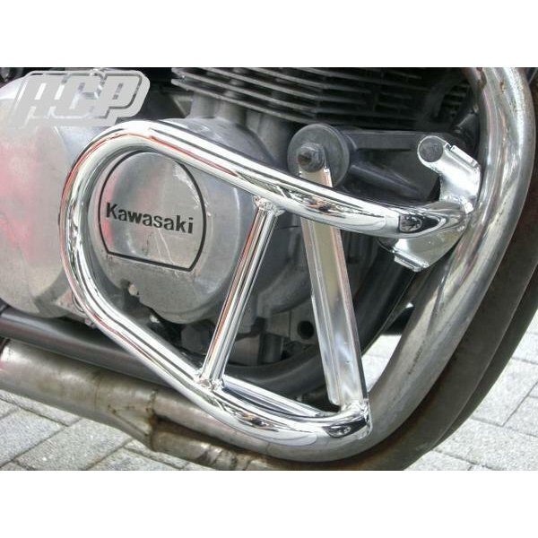 ゼファー400/X用 メッキエンジンガード!新品 【即決】拍卖