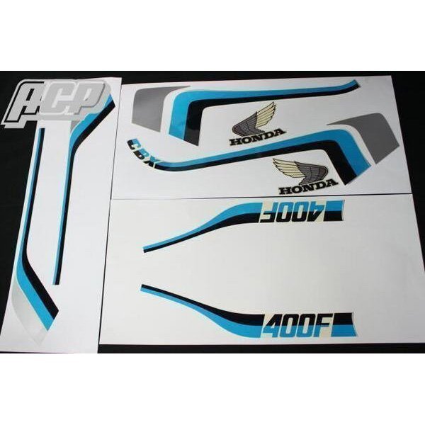 CBX550F タイプ ラインステッカー (青/白) 新品拍卖